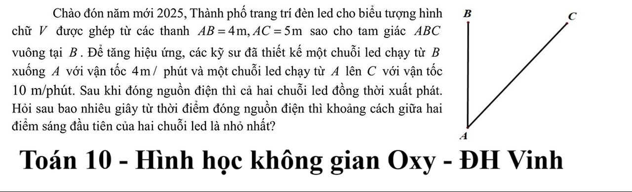 ĐH Vinh 2025: Chào đón năm mới 2025, Thành phố trang trí đèn led cho biểu tượng hình chữ V