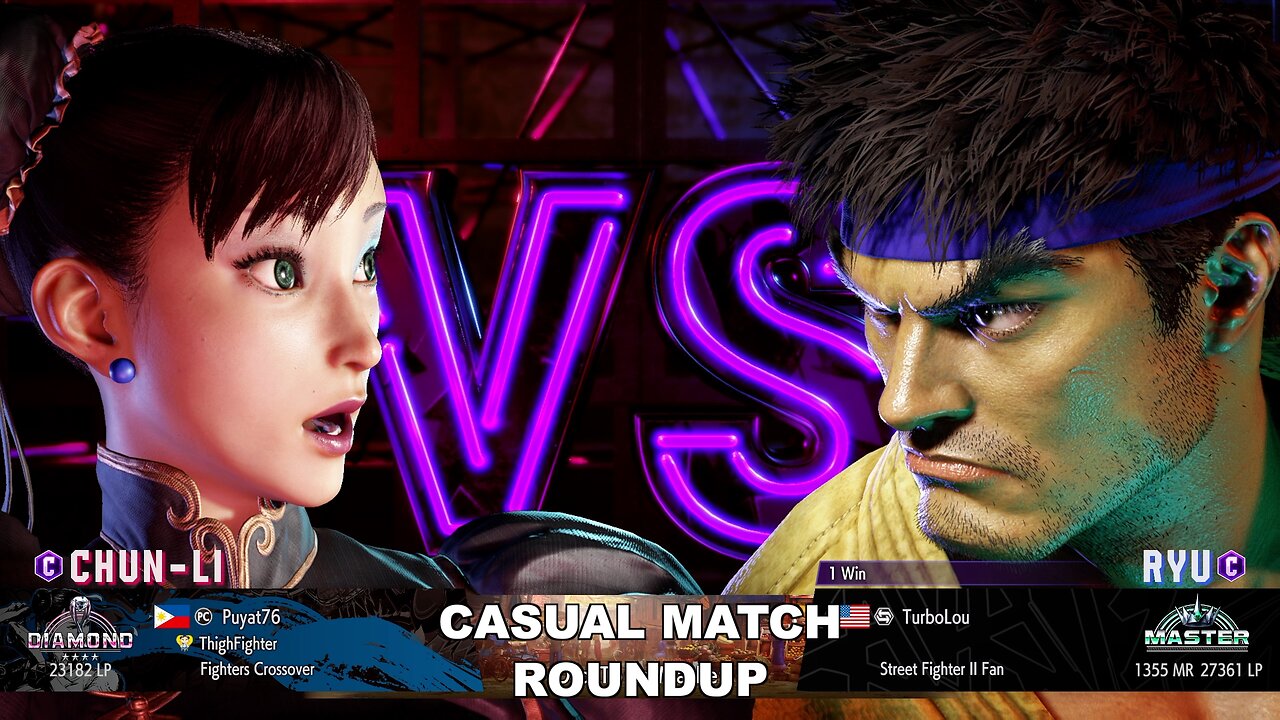 Kuya Kalbo SF6 Casual Match Roundup. Chun Li 4 star Diamond Rank [Hori Fight Stick]