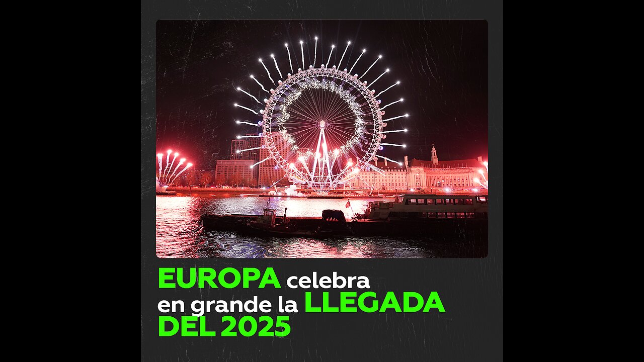 Europa se ilumina para dar la bienvenida al 2025