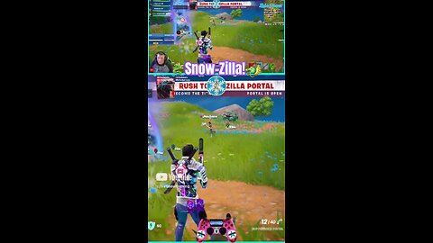 HOW TO BE A GODZELLA IN FORTNITE 🐲OMG IM SO EXCITED SNOW-ZELLA 🔥❤️