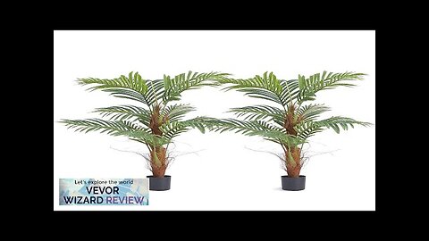 VEVOR Artificial Palm Tree 4 FT Tall Faux Plant Secure PE Material Review