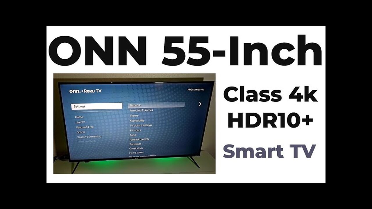 Experience 4K Clarity with the ONN 55-Inch Class 4K HDR10+ Smart TV | Amazon Finds