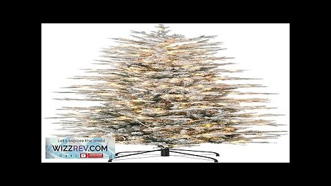 HOMCOM 6ft Tall Prelit Artificial Christmas Tree Holiday Décor with 636 Snow Review