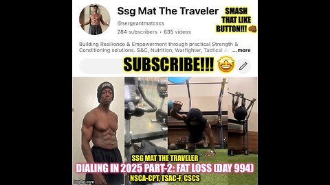 Dialing in 2025 Part-2: Fat Loss (Day 994)