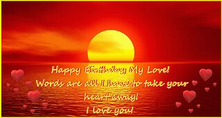 Bee Gees - Words - By Barry Gibb - Happy Birthday - Happy Birthday Video Card - Happy Birthday3D