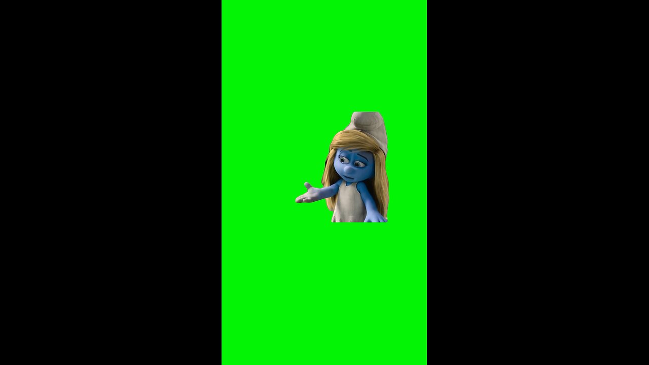 Smurf Turning Evil | Green Screen #smurf #smurfs #emo #littlesister #meme #memes #fyp