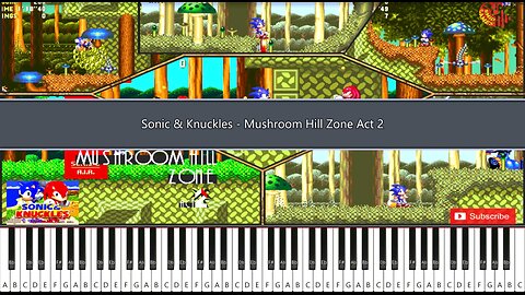 Sonic & Knuckles - Mushroom Hill Zone Act 2 Piano MIDI