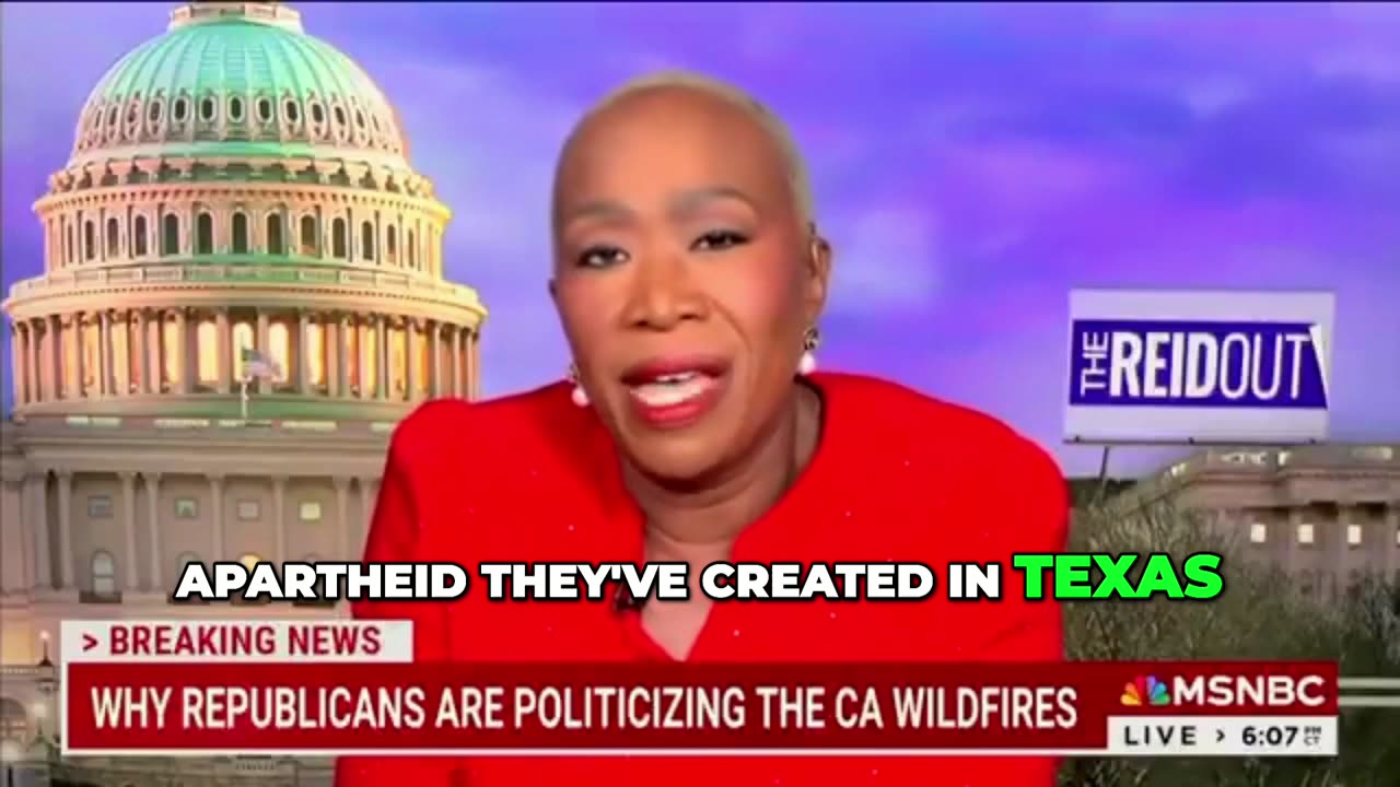 MSNBC’s Joy Reid Claims the ‘Billionaire Right’ is Trying to Take California by Fire