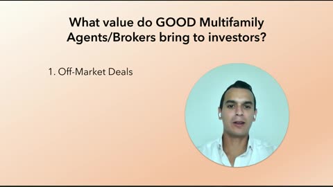 What Value do GOOD Multifamily Brokers bring to Investors