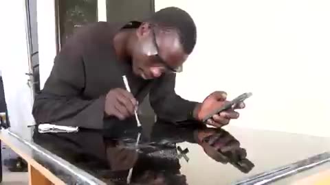 Sherif Abdulrafiu, a self-taught glass artist from Nigeria, has defied conventional art techniques