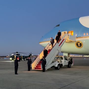 President Donald J. Trump and Elon Musk arrive back in Washington, D.C.