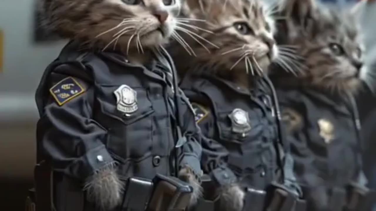 cat in uniform