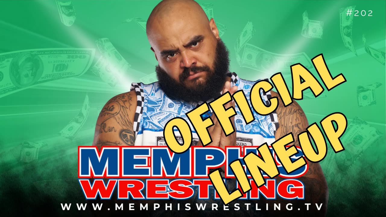 OFFICIAL LINEUP Memphis Wrestling, Episode 202