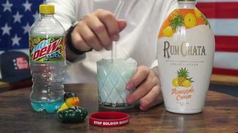 Henry Parslow - Rumchata Pineapple Cream Liqueur & Mtn Dew Infinite Swirl Pineapple Berry Soda