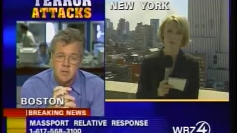 911 UPN CBS News Coverage WSBK Boston September 11, 2001 145 to 200 pm