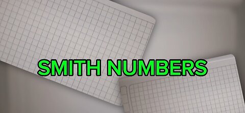 Smith numbers first part