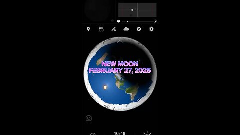 New Moon February 27, 2025 Flat Earth Map