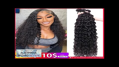 Water Wave Human Hair Bundles Curly Deep Wave 3 Bundles Brazilian Natural Review