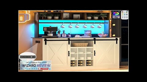 Vinctik 6&Fox Farmhouse LED Coffee Bar w/60000-color LightsPower Outlet7 Hooks9Wink Review