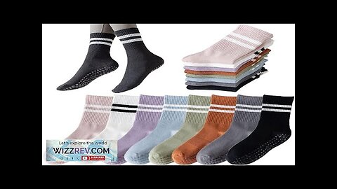 Tergy 8 Pairs Long Yoga Socks with Grip for Women Anti Skid Review