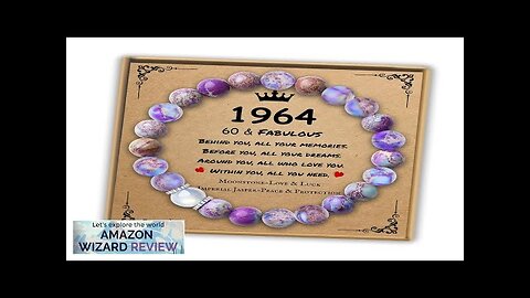 Sereney 60th Birthday Gifts for Women Natural Stone Bracelet As Gifts Review