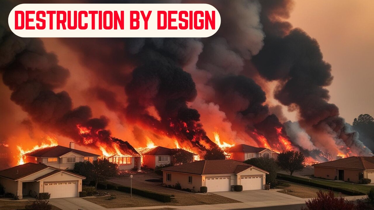 DESTRUCTION BY DESIGN - The FIRES are not natural