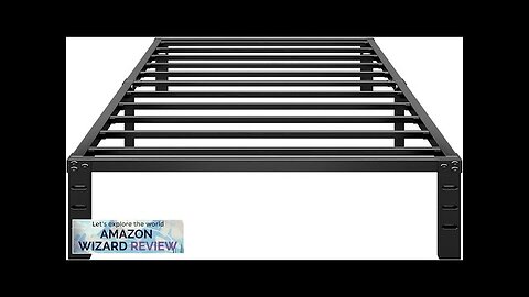 Metal Platform Bed Frame 14 Inch Tall Bed No Box Spring NeededTwin Review