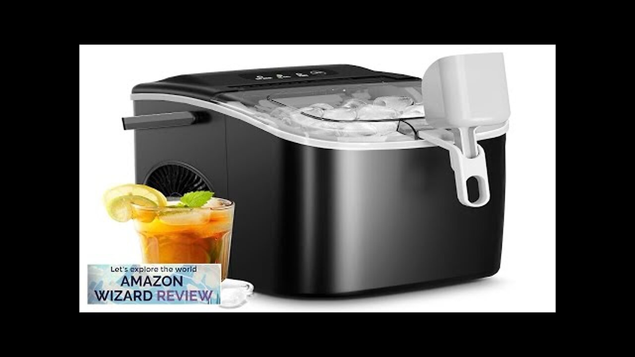 AGLUCKY Ice Makers CountertopPortable Ice Maker Machine with HandleSelf-Cleaning Ice Maker Review