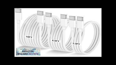 3-Pack [3.3FT+6.6FT+10FT] 60W USB C to USB C Cable Type C Review