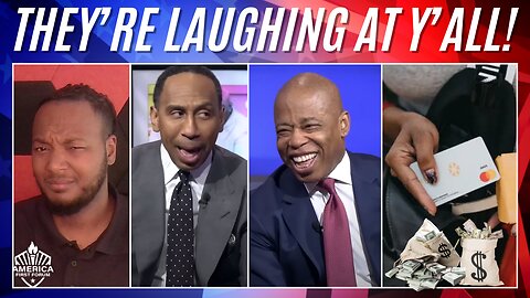 NYC Mayor Eric Adams & Stephen A Smith CRY LAUGHING Over $53M Migrant Debit Card Scandal