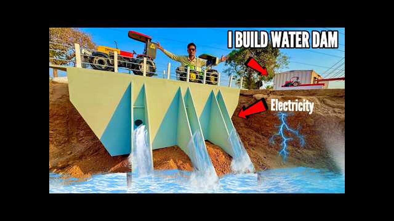 I Build HydroElectric Dam With RC Traxxas Swaraj John Deere - Chatpat toy TV