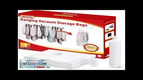 Hanging Vacuum Storage Bags For Clothes With Hand PumpCoat Storage Bag HangingVacuum Review