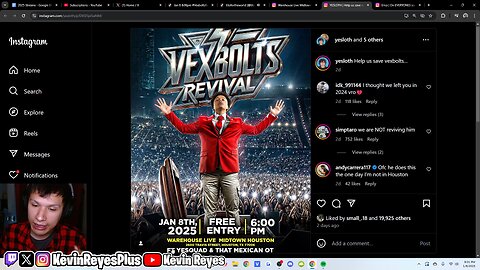 1/8/25 Twitch Stream - Vexbolts Revival & KSI Baiting