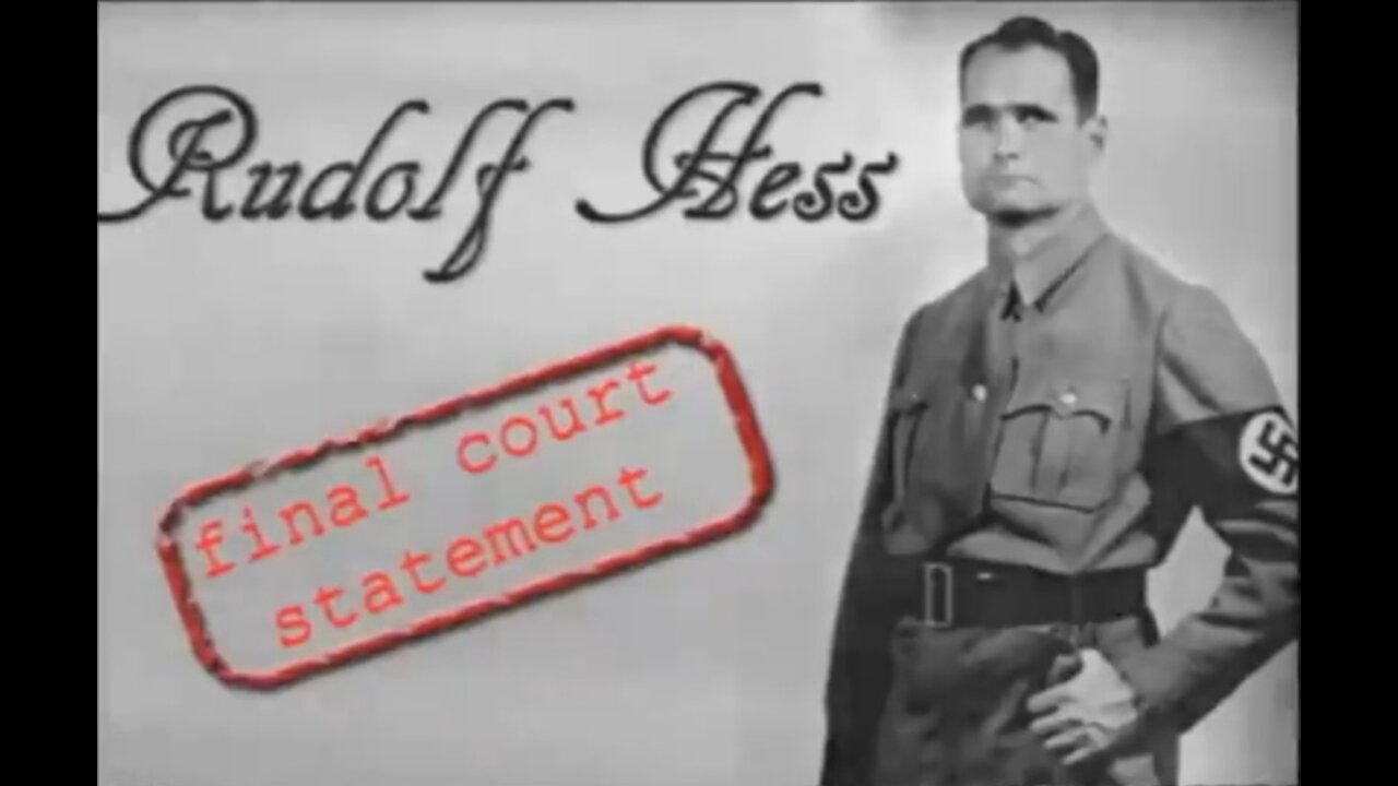 Rudolf Hess final Court statement