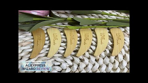 Engrave Logo 100Pcs Eco Friendly Bamboo Body Cream Cosmetics Spatula Applicator Small Review