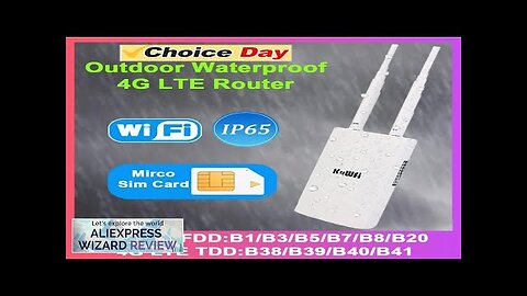 KuWFi Waterproof Outdoor 300Mbps WiFi Router CAT4 4G LTE Routers 3G/4G SIM Review