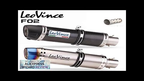 51mm Motorcycle Exhaust Muffler Pipe LeoVince Escape Moto With DB Killer Review