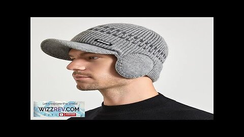 Men's Knitted Baseball Hat with Earflap Insulation Warm Fur Lined Skullies Beanies Review