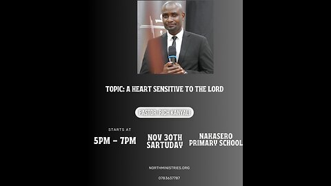 North Ep.27_A Sensitive Heart toward the Lord | Pastor Rich Kanyali