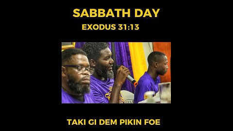 IUIC SURINAME TAP A SABBATH DAY