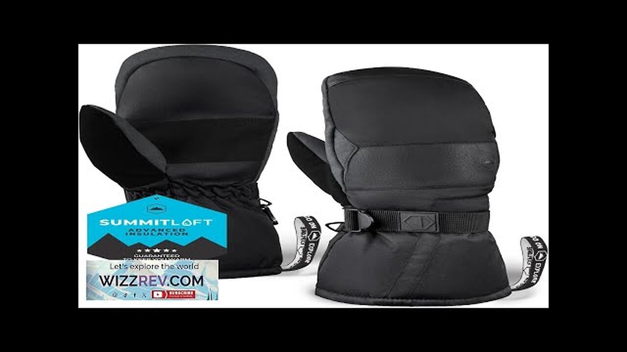 Tough Outdoors Winter Ski Mittens Men & Women Adult Snow Mitts Review