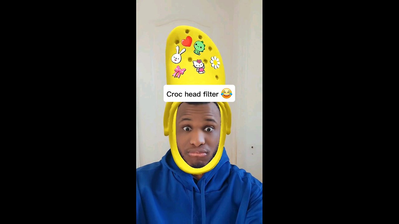 Croc head filter 😂