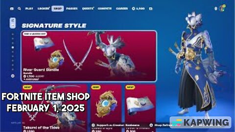 Fortnite Item Shop|February 1, 2025(*New* River Guard Bundle & Kicks)