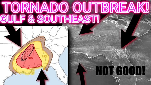 🚨MAJOR STORM PREDICTED! TORNADO Outbreak to the Southeast! 🤯