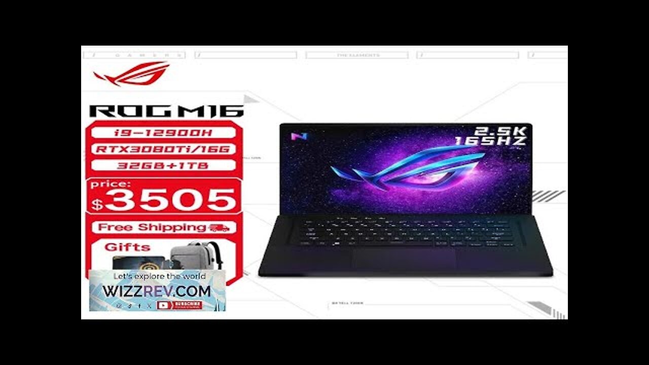 ASUS ROG Flow X16 Gaming Laptop 12th Intel Core i9 12900H 32G Review