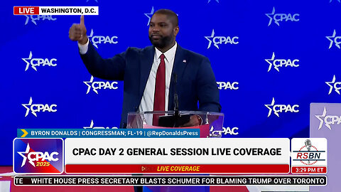 FULL SPEECH: Byron Donalds Speaks at CPAC 2025 Day Two - 2/21/25