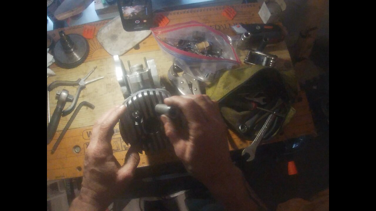 Motorized Bike Engine Dissembled