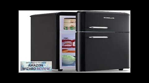 Mini Fridge Dual Door Refrigerator with Freezer 3.5 Cu.Ft Compact Refrigerator Review