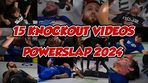 15 KNOCKOUT VIDEOS FROM POWERSLAP 2024 #powerslap #ufcslap