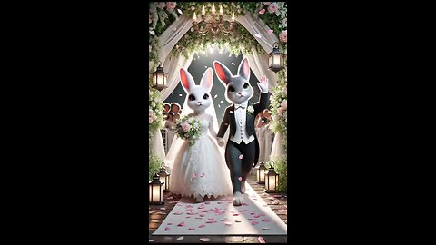 rabbits ki wedding 🐇